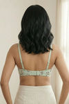Zivame Print Paradise Padded Wired 3/4th Coverage Strapless Bra - Grass Green Floral — thumbnail 3